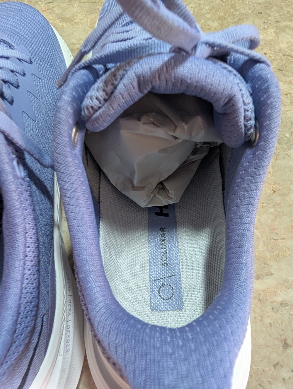 Hoka One Solimar White -Wild Indigo Running Cushioned Shoes Women's Size 7.5B - Picture 8 of 13